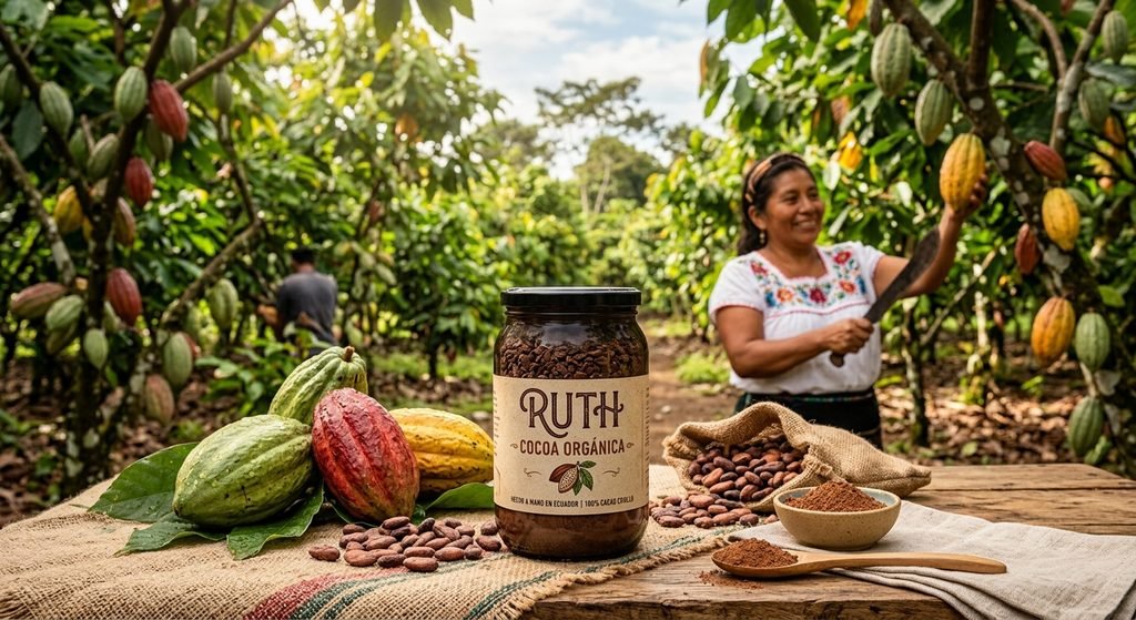 Imagen de cacao orgánico de Ruth Cocoa Orgánica